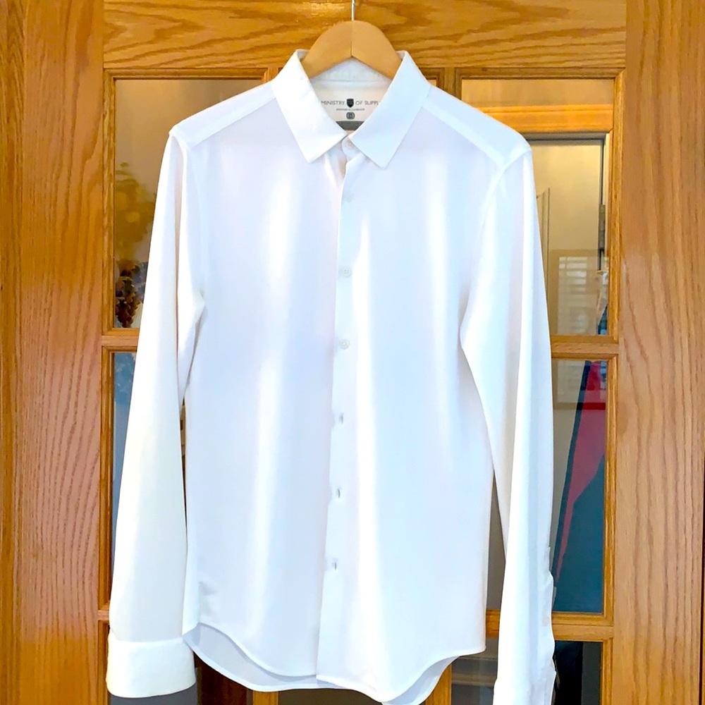 White athletic dress shirt- Ministry of Supply